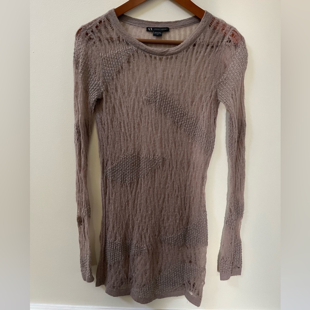 Armani Exhange shear long sweater